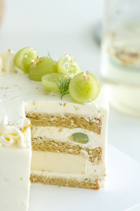 Jasmine Green Grape Osmanthus Jelly Cake