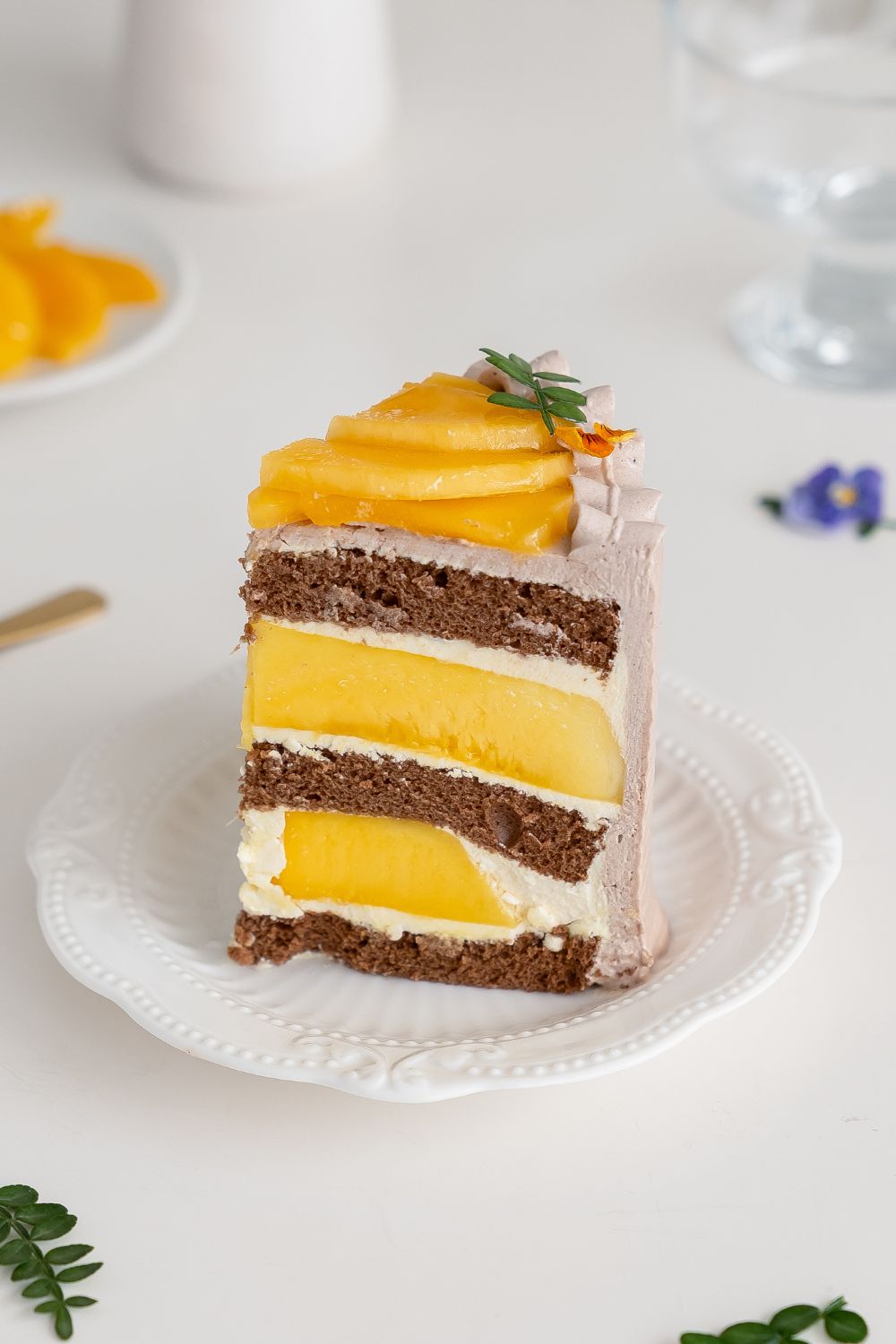 Mango Chocolate Cake