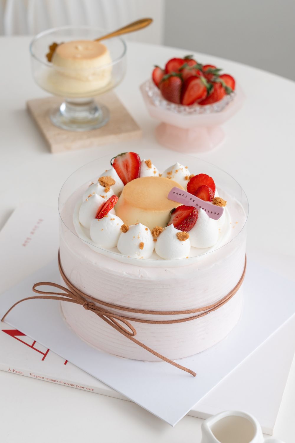Strawberry Pudding Cake Baking & Decoration Class